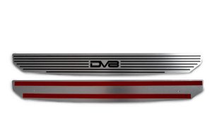 Jeep Wrangler Sill Plates - Front - DV8 Offroad - DV8 Logo - Black - `18-`27